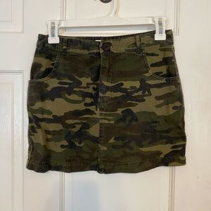 Wild Honey boutique camo skirt